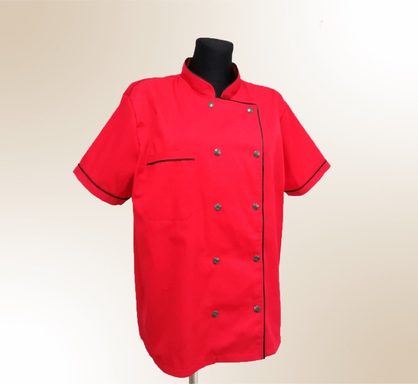 TUNICĂ BUCĂTAR, MÂNECĂ SCURTĂ, DAMĂ - imagine 2