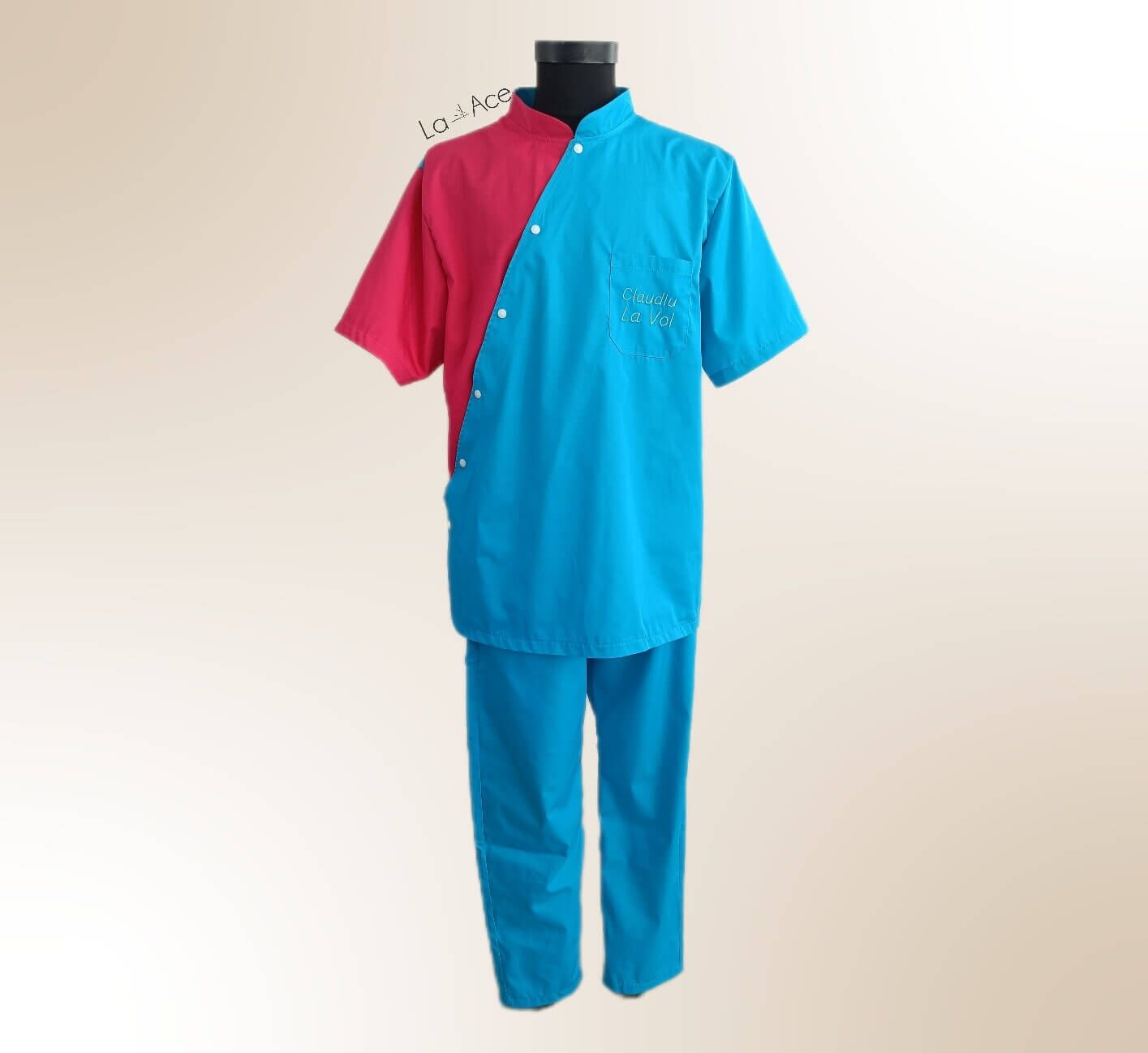 UNIFORMĂ BUCĂTAR BICOLOR, UNISEX - imagine 2